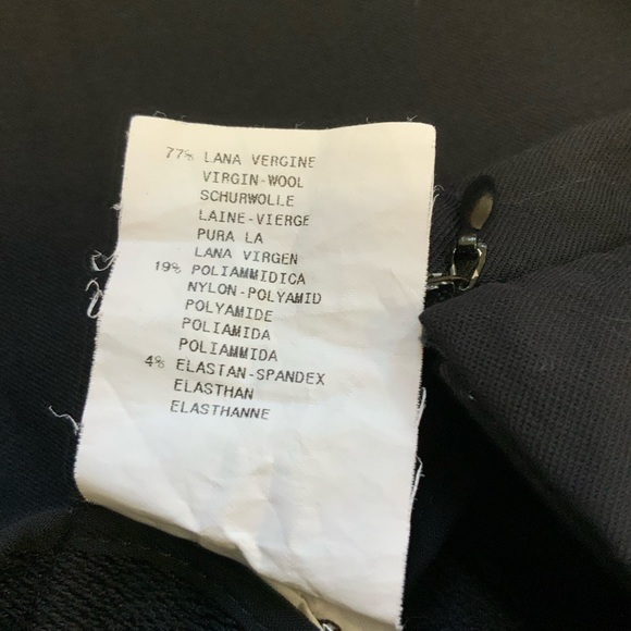 Emporio Armani Black Wide Leg Dress Slacks sz 4 - Picture 4 of 5